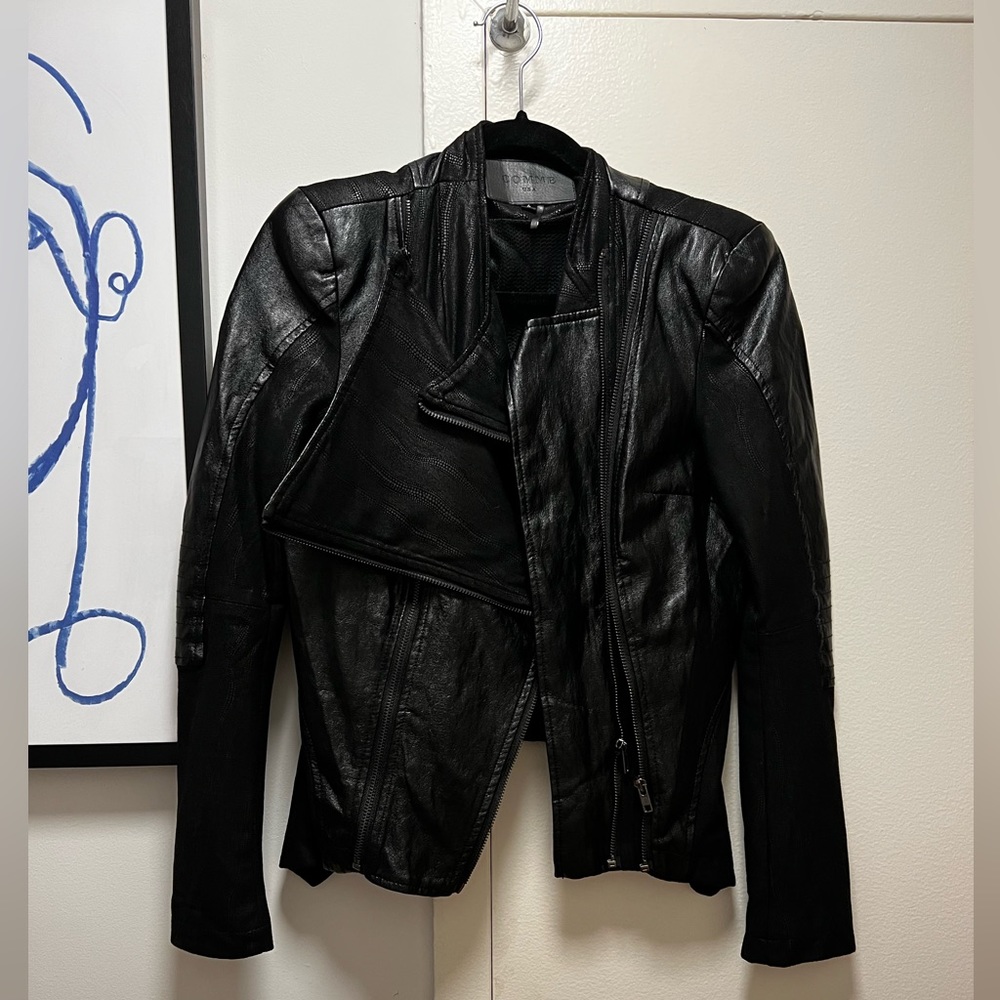 Faux leather jacket